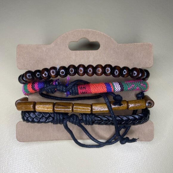 Men’s or Unisex Layered Bracelet Set - Picture 4 of 4